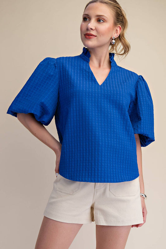 Glam Royal Top