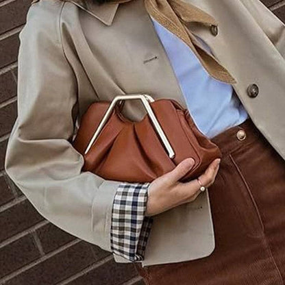 Minimalist Cloud Ruched Evening Clutch