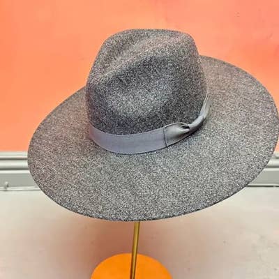 Vegan Felt Panama Hat W/Ribbon