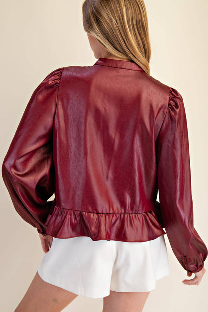 Long Sleeve Ruffle Top