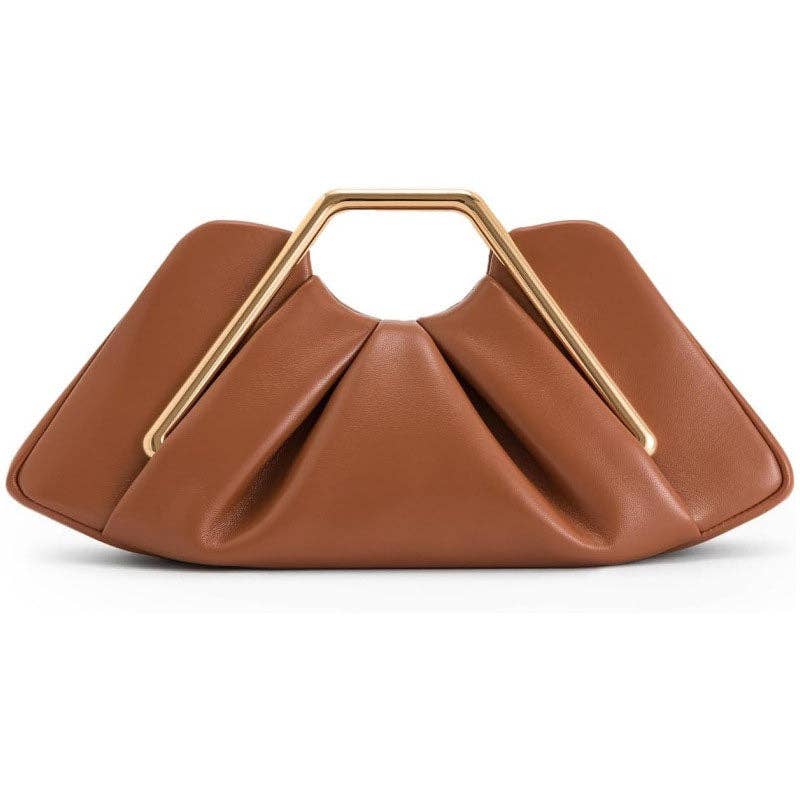Minimalist Cloud Ruched Evening Clutch