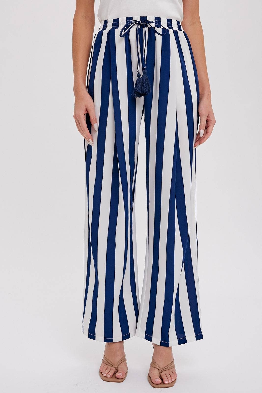 Stripe Wide Leg Pants