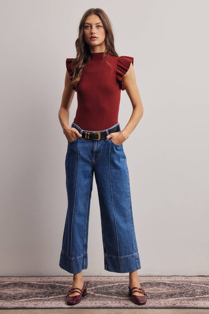 Cameo Ruffle Top By Forte