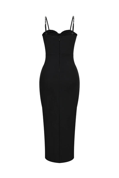 Moonlight Embellished Corset Midi Dress byRivir