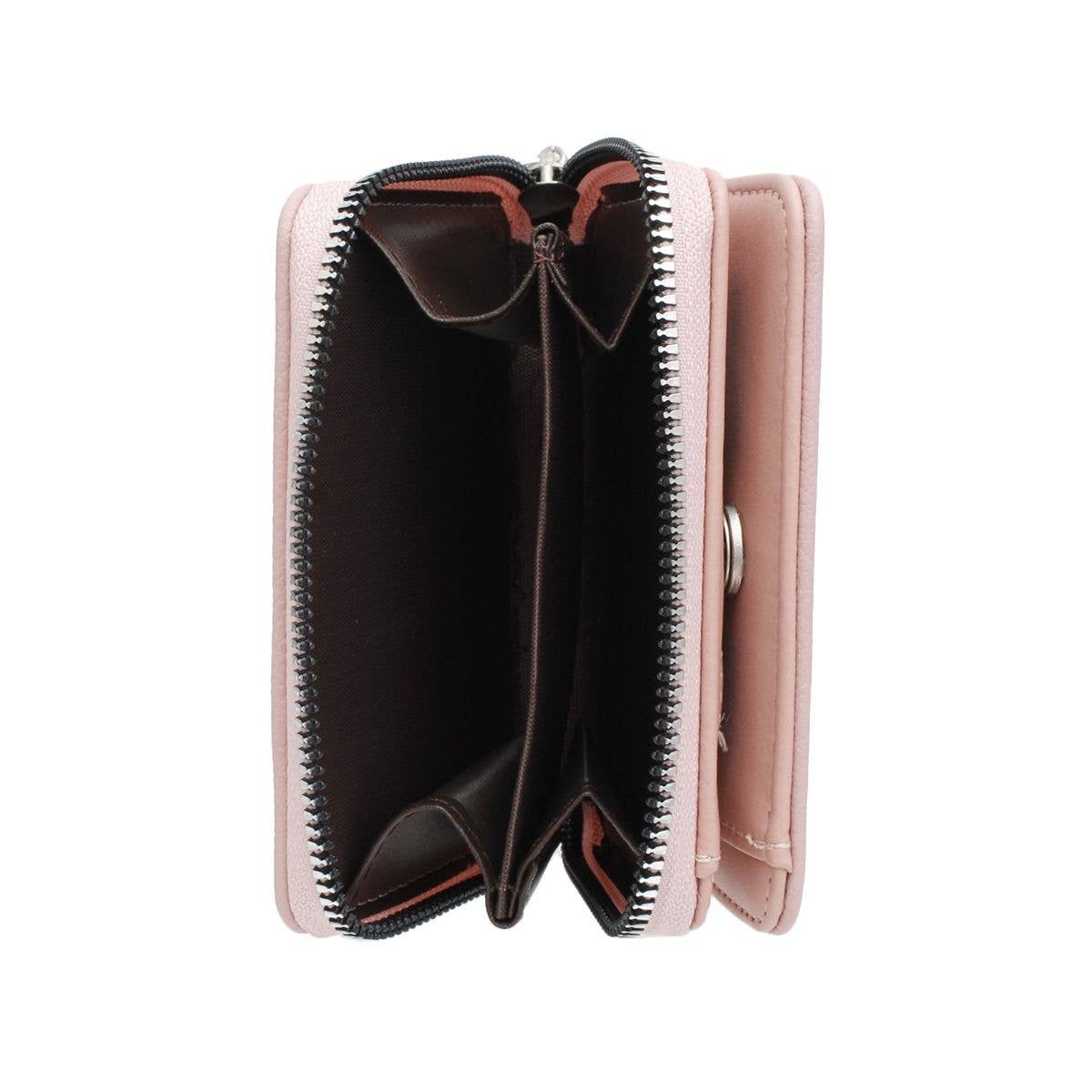 AKA Sorority Pink Tassel Keychain Zipper Wallet