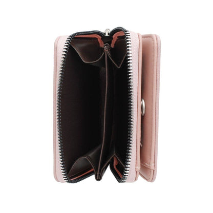 AKA Sorority Pink Tassel Keychain Zipper Wallet