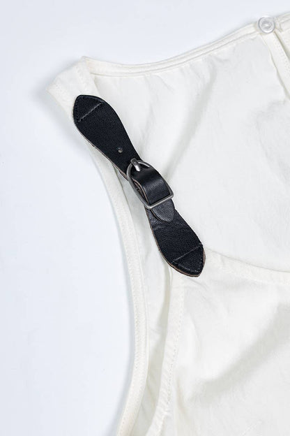 Buckle Strap Sleeveless Top
