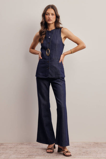 Avera Tailored Denim Pants
