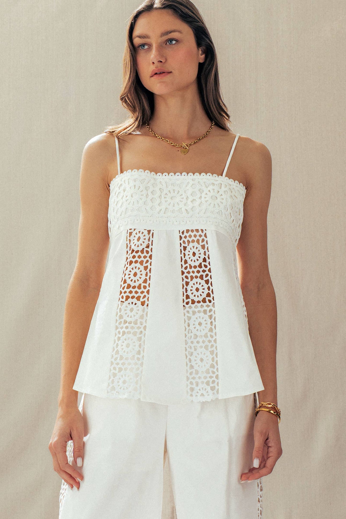 Eyelet Lace Top