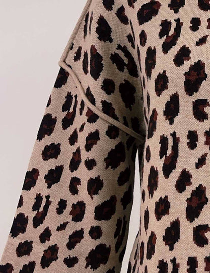 Legacy Leopard Print Mock Neck Sweater