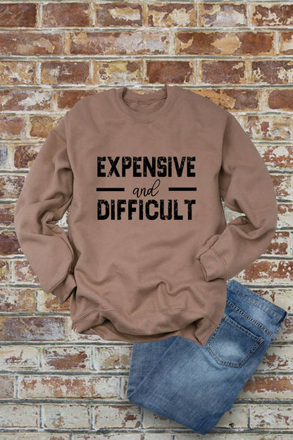 Expensive and Difficult, Unisex Crewneck Fleece Sweatshirts