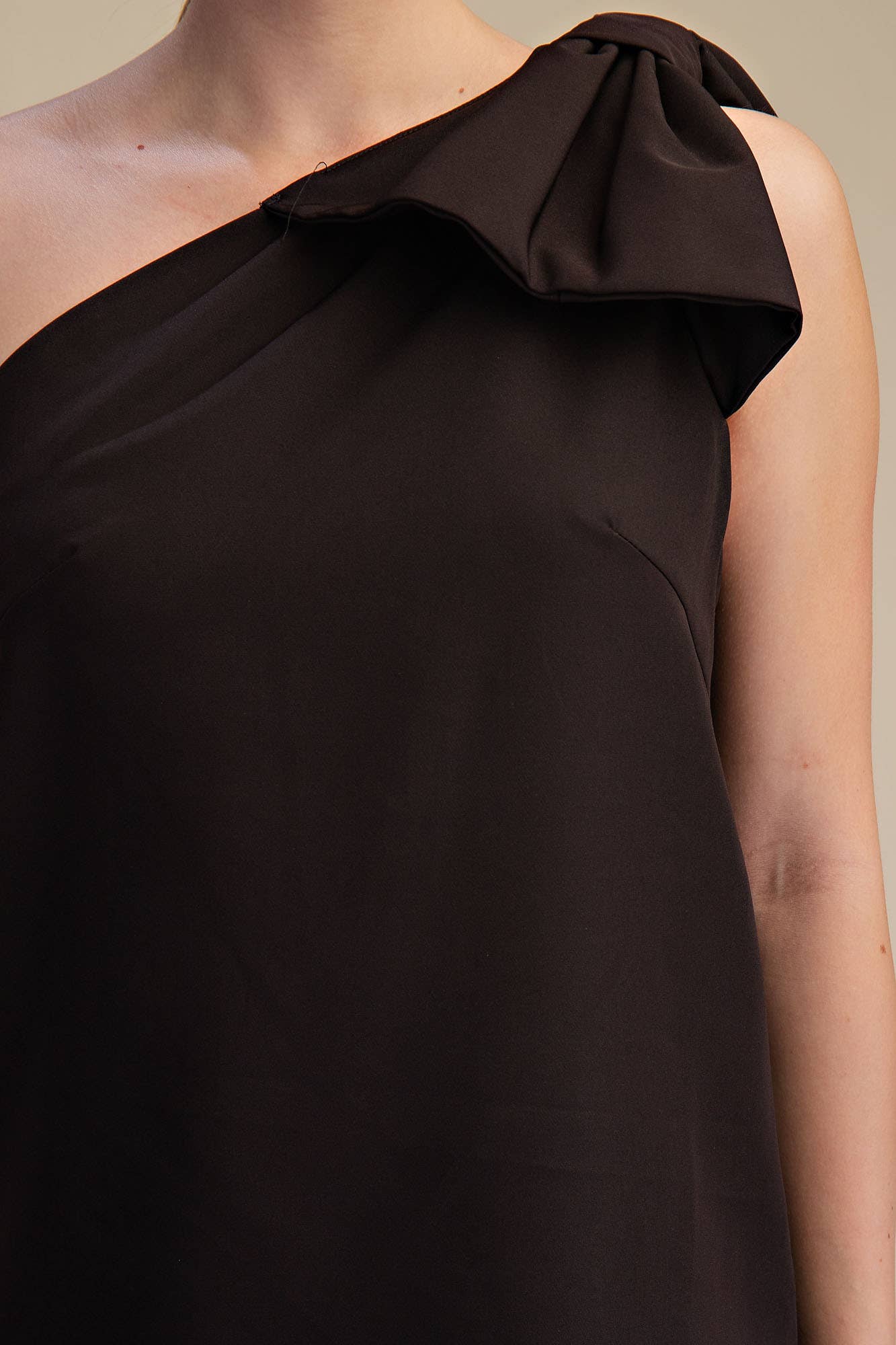 Bow One Shoulder Mini Dress