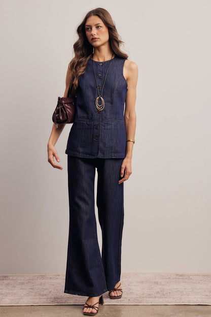 Avera Tailored Denim Pants