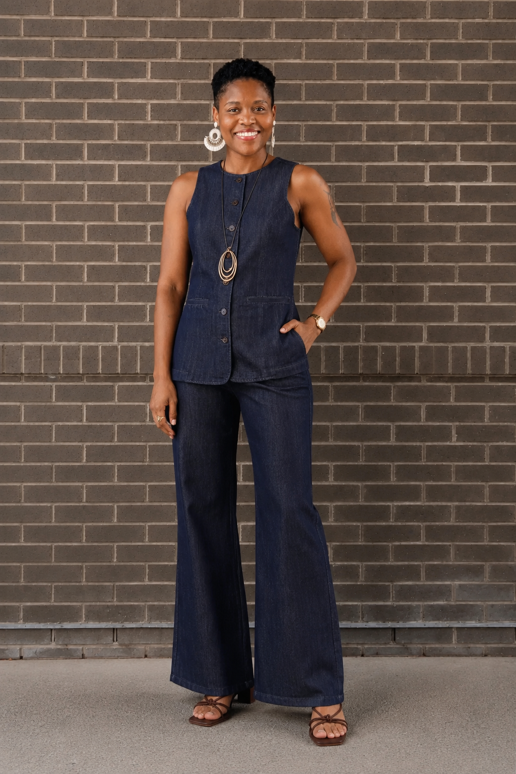 Avera Tailored Denim Pants