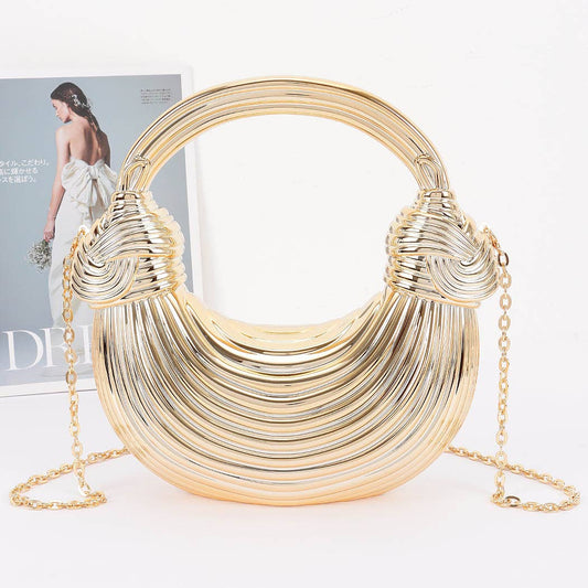 Metallic Acrylic Clutch