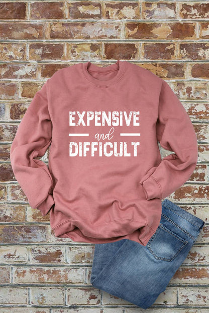 Expensive and Difficult, Unisex Crewneck Fleece Sweatshirts