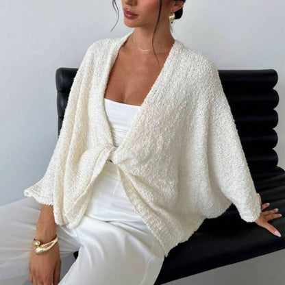 Janet Crossover V-Neck Cardigan Sweater