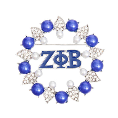 Zeta Pearl Brooch