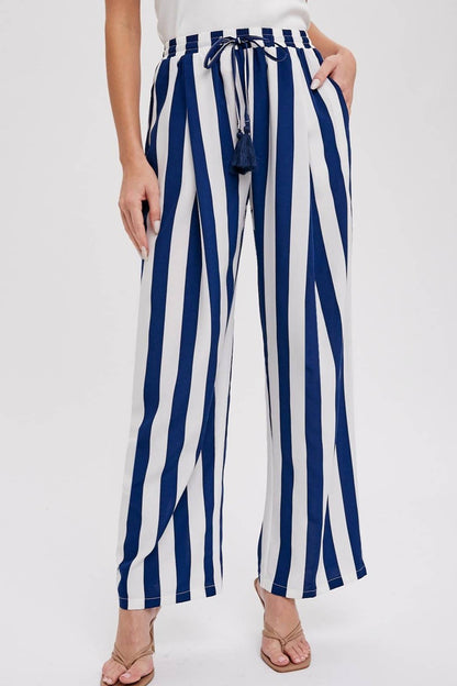 Stripe Wide Leg Pants