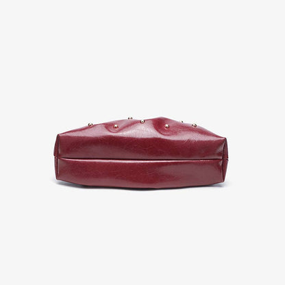 Studded  Rouched Evening Handbag