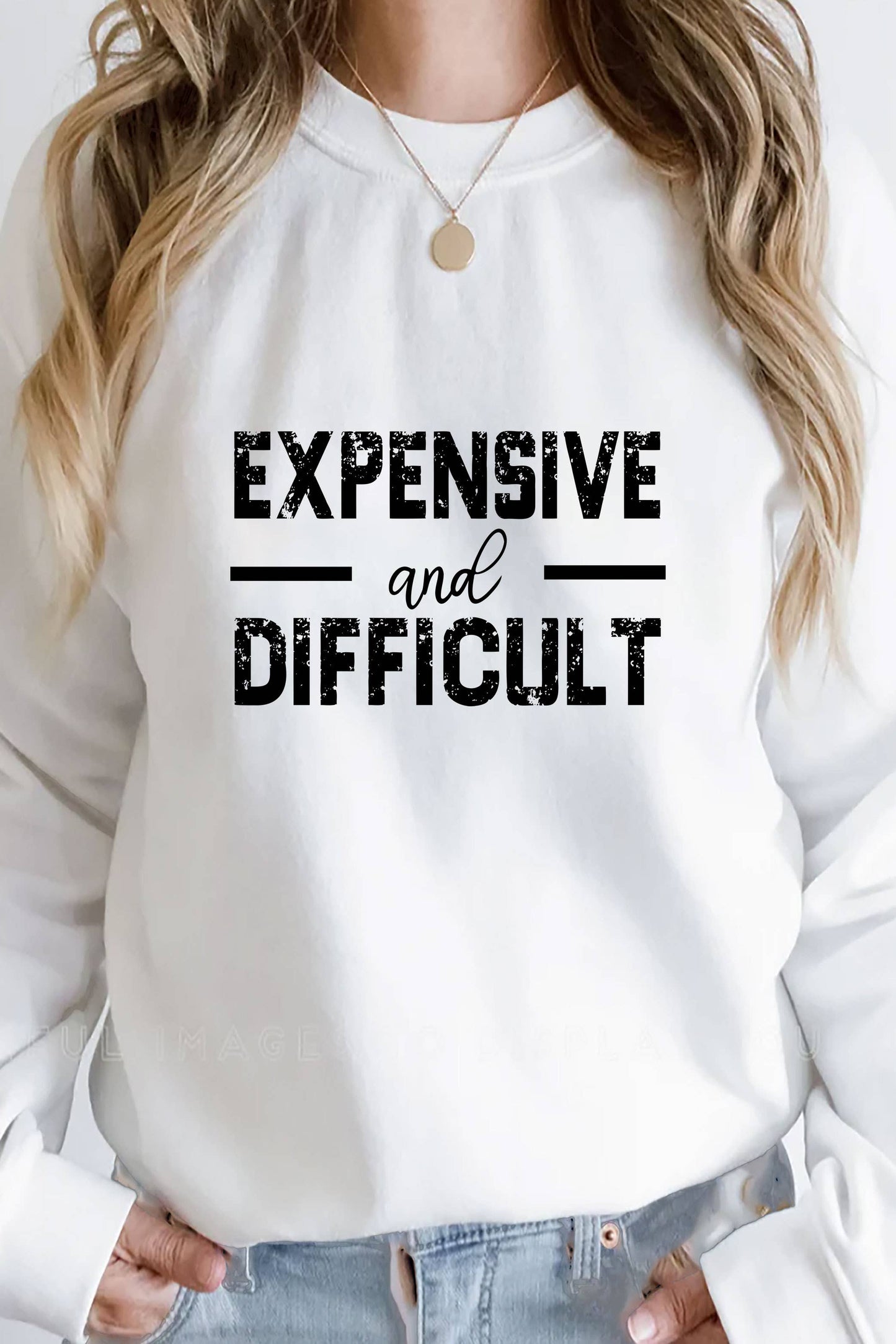 Expensive and Difficult, Unisex Crewneck Fleece Sweatshirts