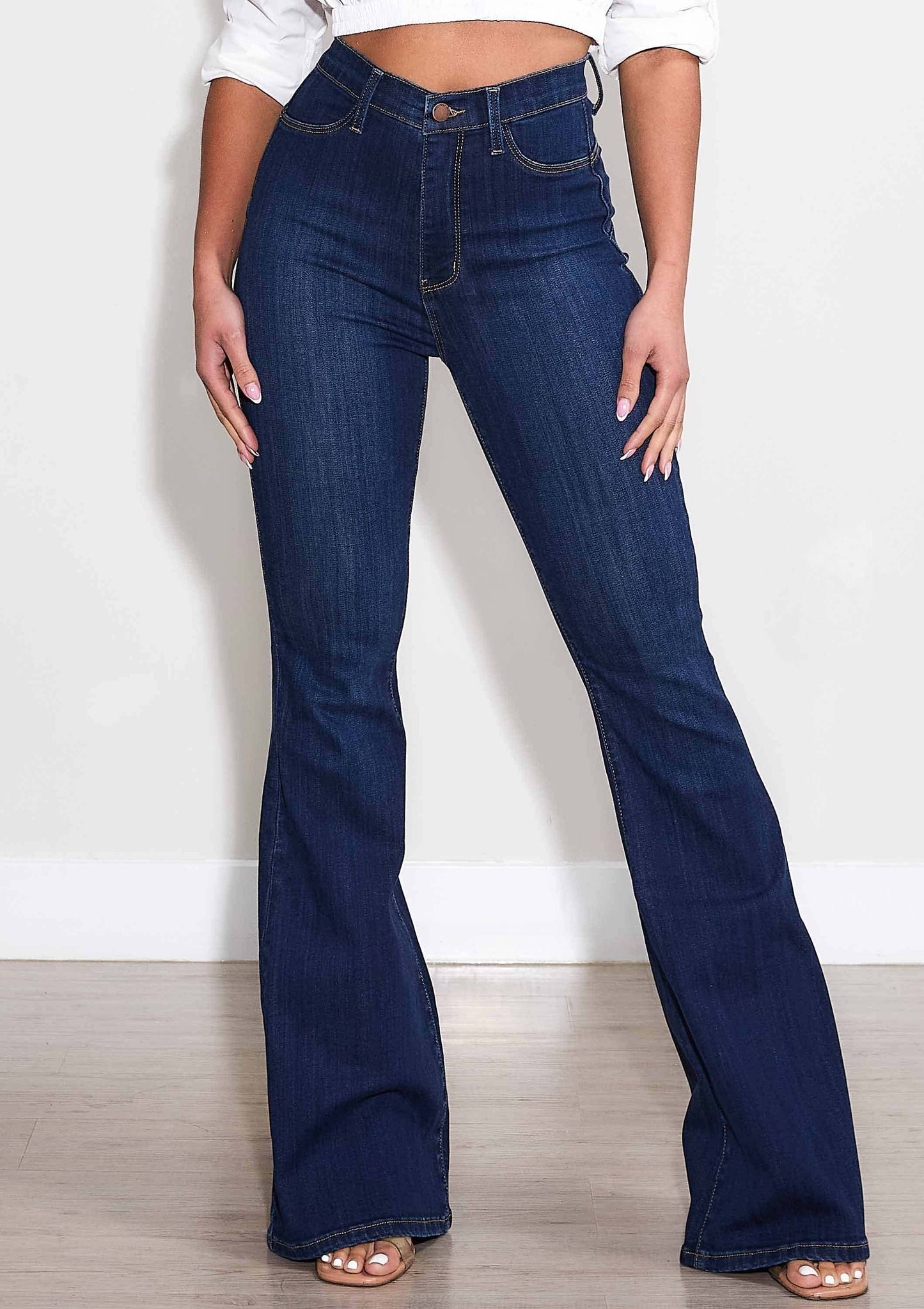 Denim Jeans  Smooth & Stretchy Flare leg pants