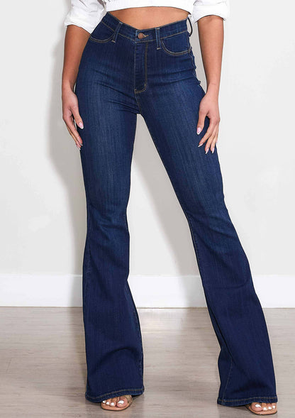 Denim Jeans  Smooth & Stretchy Flare leg pants