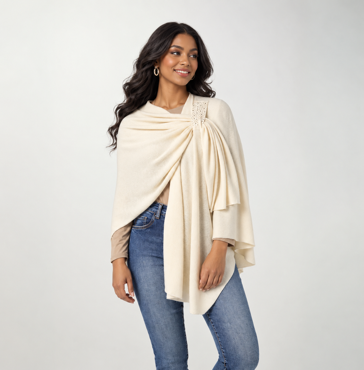 Kiara Pull thru Embellished Wrap