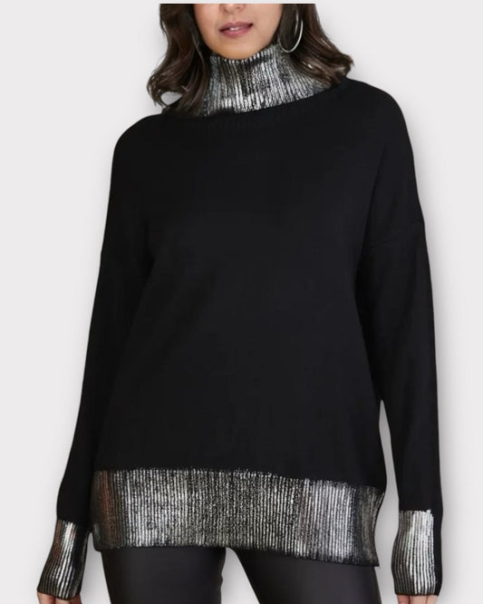 Liquid Silver Sweater