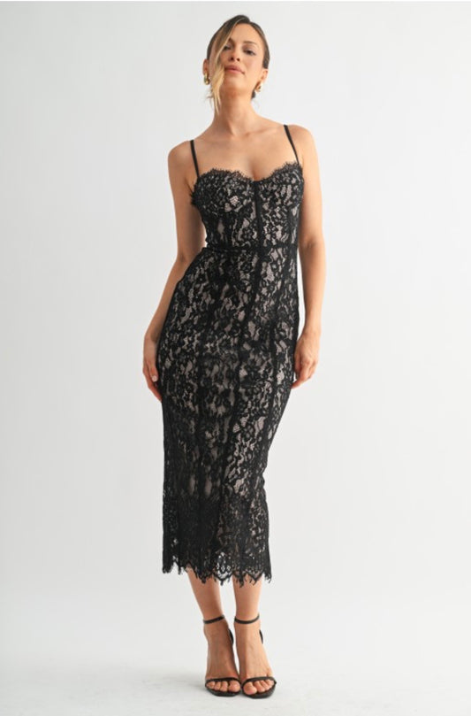 Lexi Lace Midi Dress