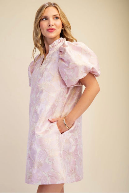 Glam Ruffle Spring Mini Dress