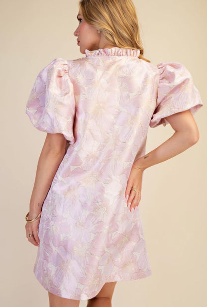 Glam Ruffle Spring Mini Dress