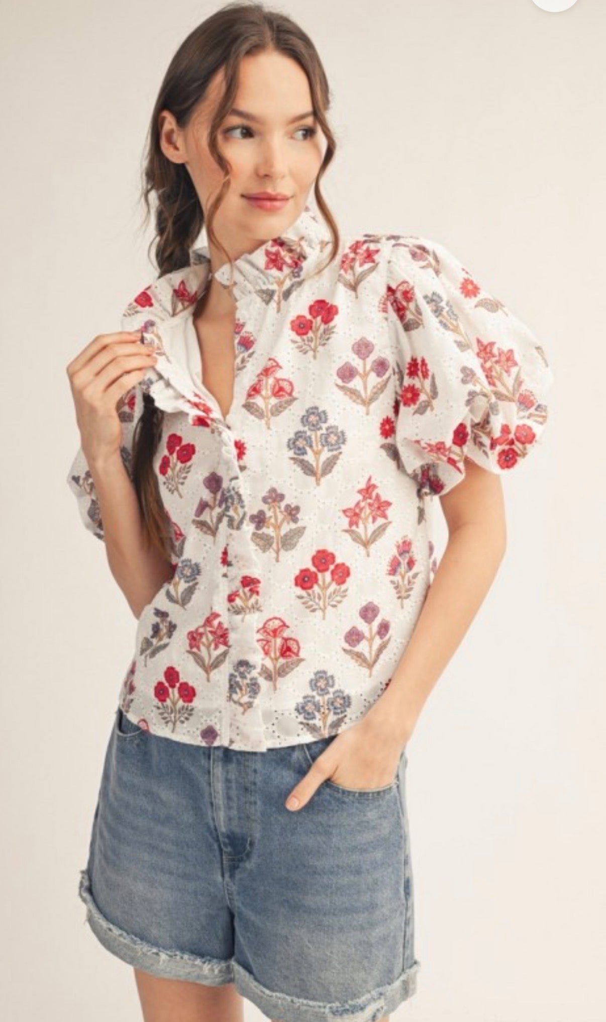 Michelle Puff Sleeve Top