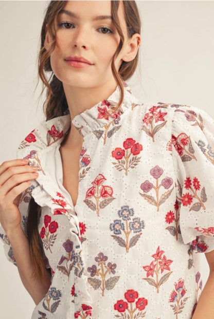 Michelle Puff Sleeve Top