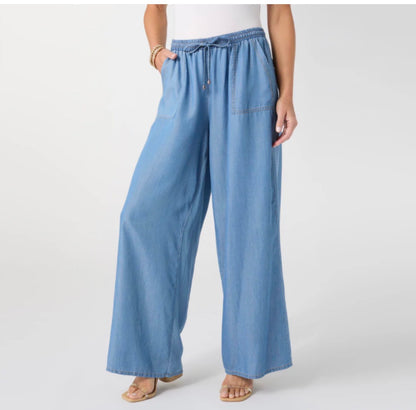 Camren Chambray Wide Leg Pants