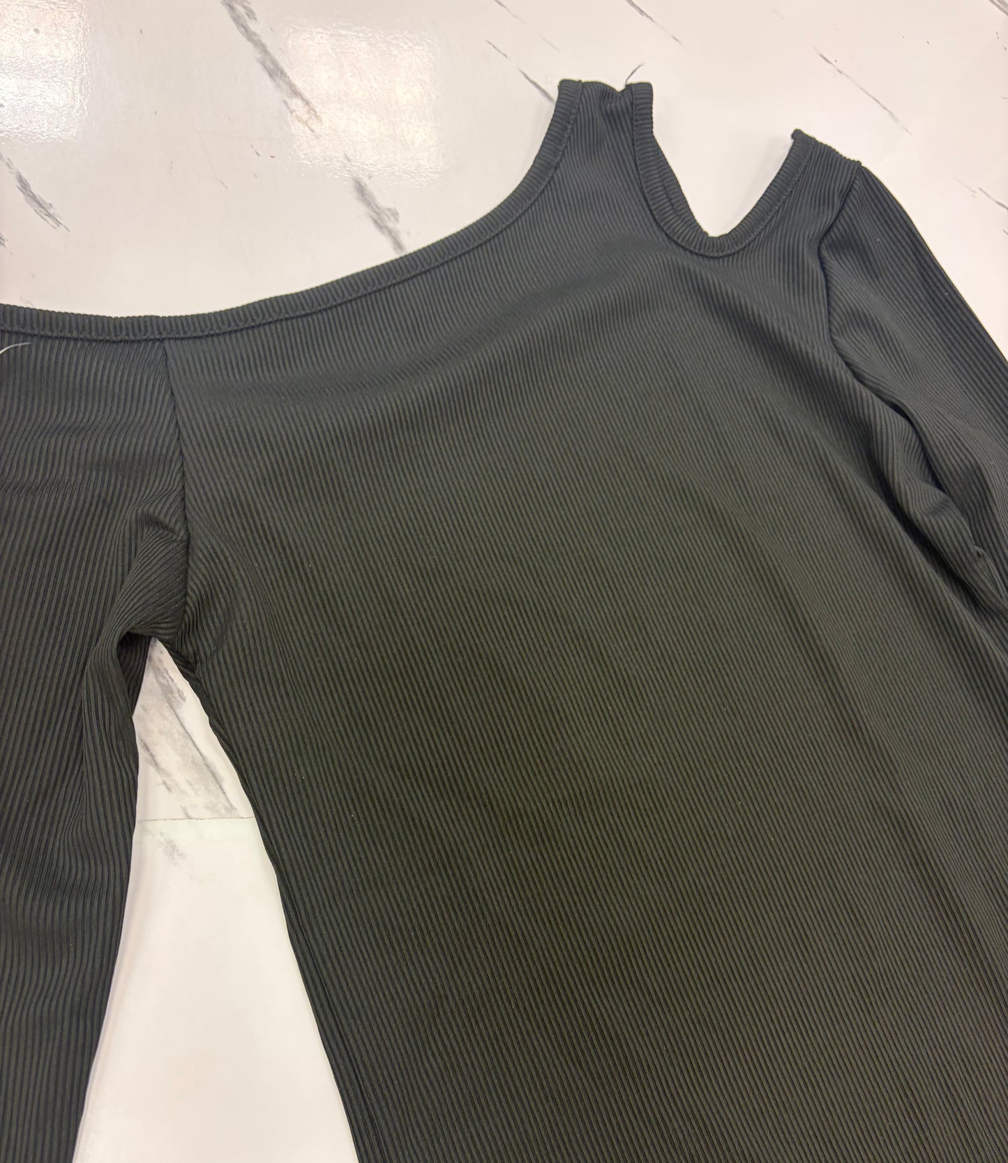 Cutout One-Shoulder Long Sleeves Top By Karma