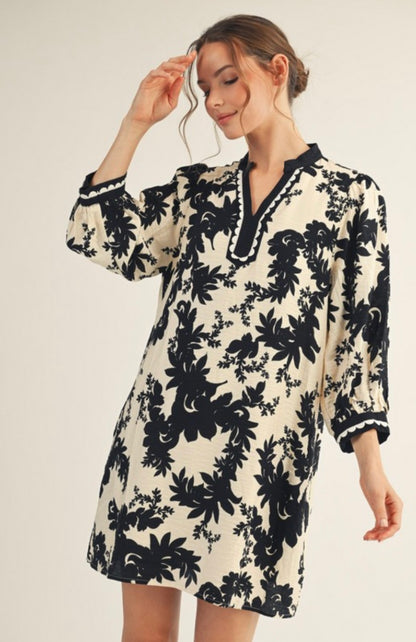 Rosemont Lace Trim Shift Dress