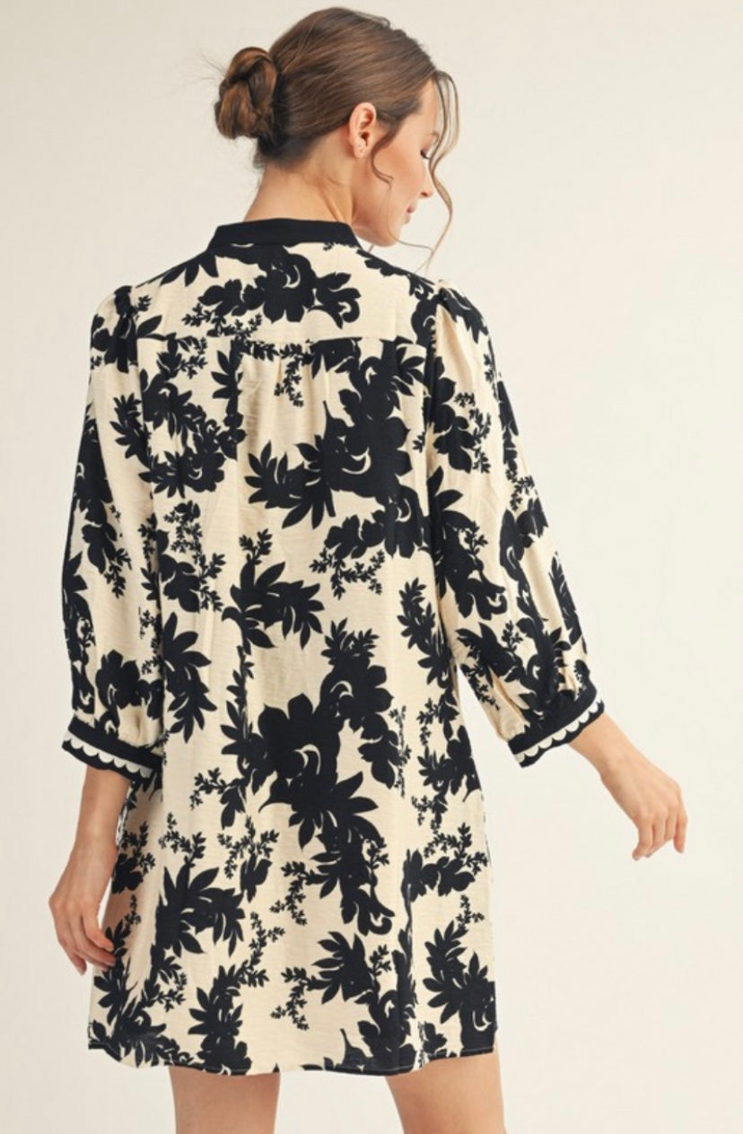 Rosemont Lace Trim Shift Dress