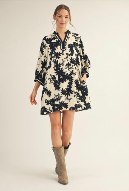 Rosemont Lace Trim Shift Dress