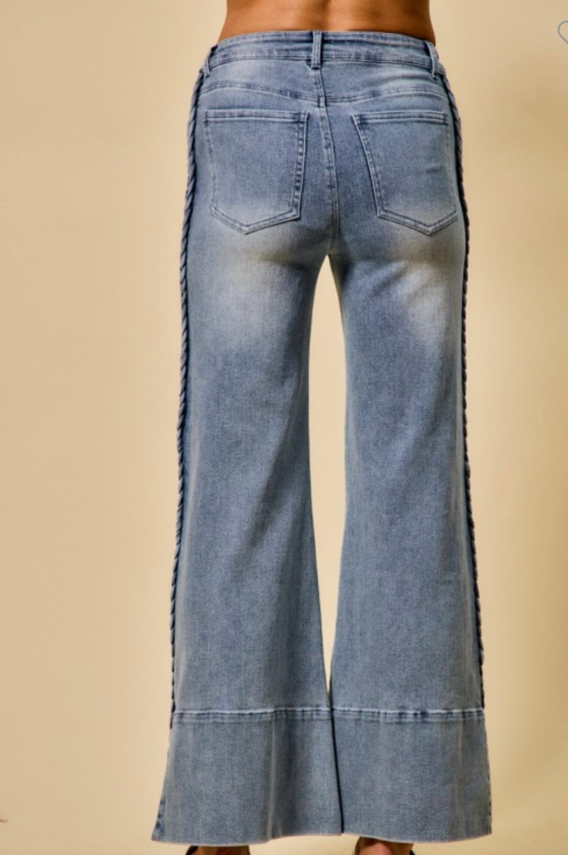 Lavaisha Braided Dtail Jeans