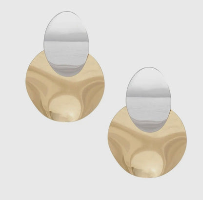 Essence Oversized Disc Earrings