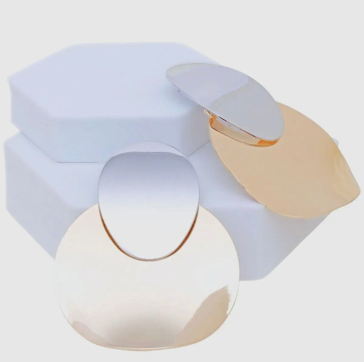 Essence Oversized Disc Earrings