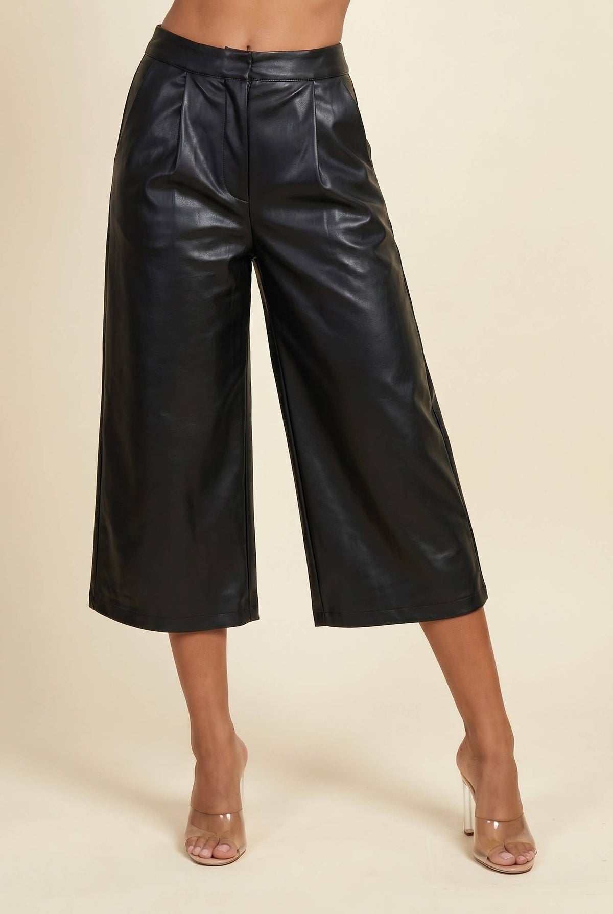 Brenay Vegan Leather Bermuda