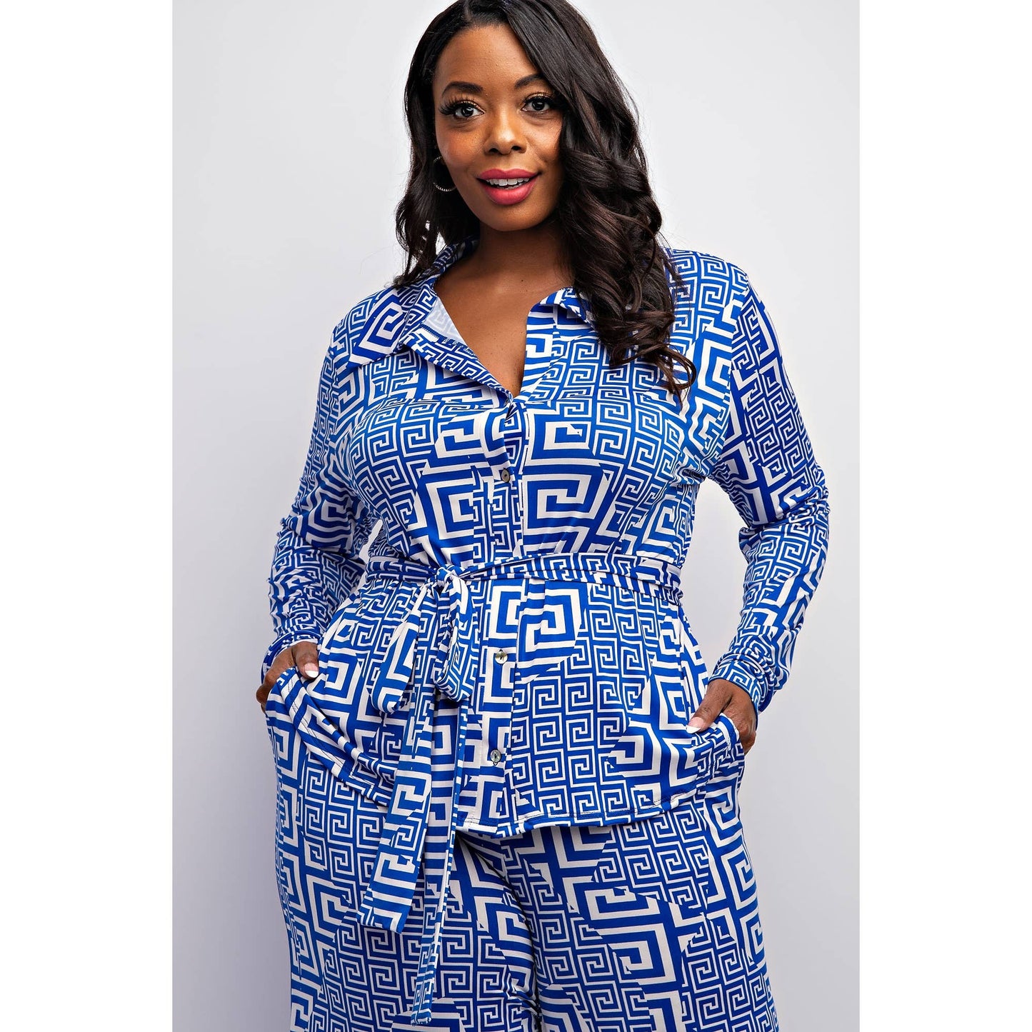 Leeza Long Sleeve Two Piece Pants Set