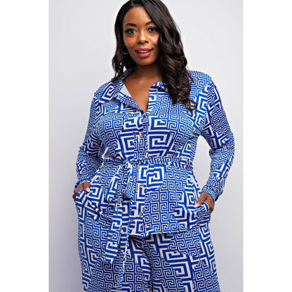 Leeza Long Sleeve Two Piece Pants Set