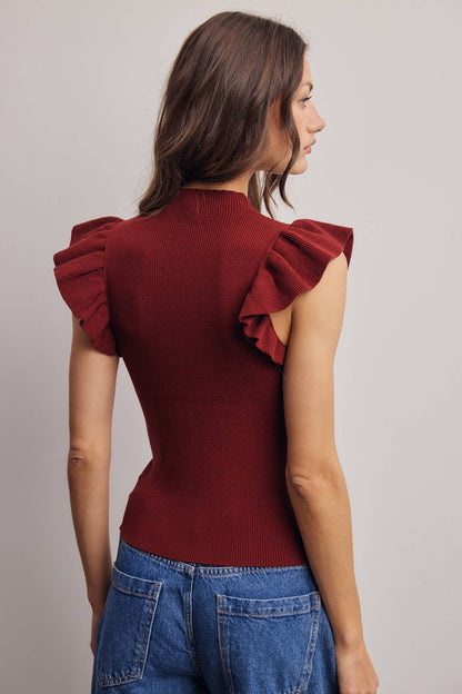 Cameo Ruffle Top By Forte