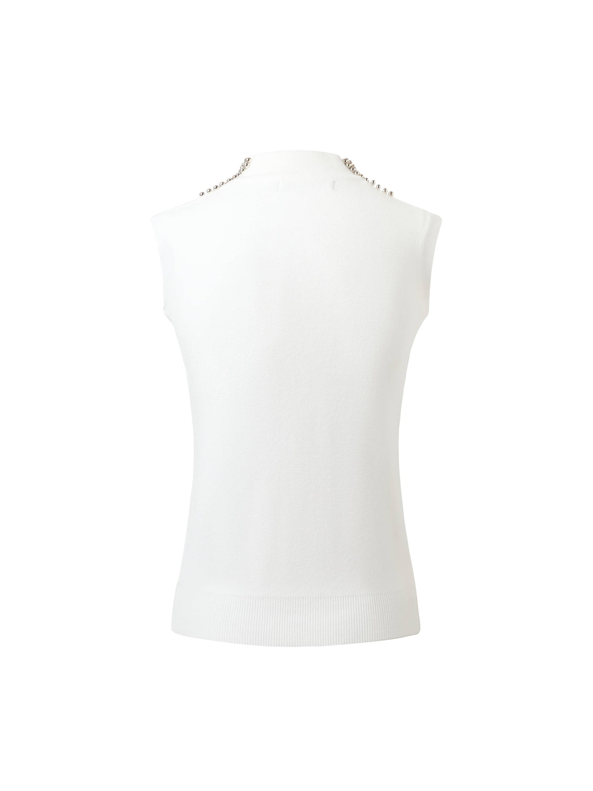 Mock Neck Beaded Sweater