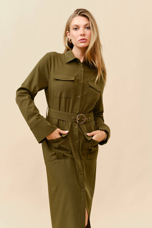Tianna Cargo Belted Dress