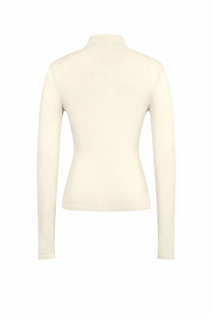 Asymmetric Gold Trim Top
