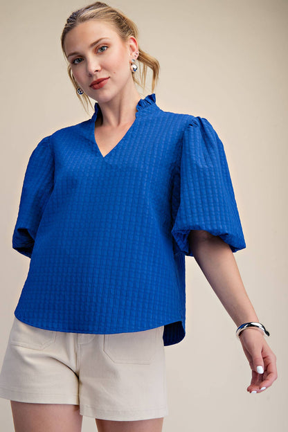 Glam Royal Top